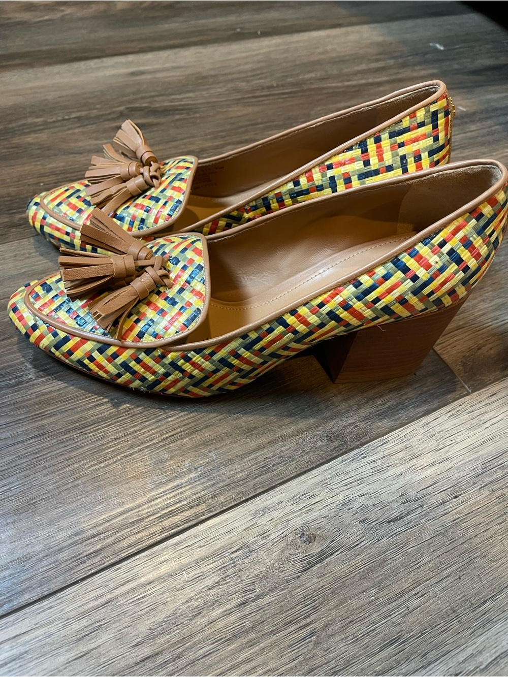 Tory Burch Multicolor Woven Tassel Loafers - Women